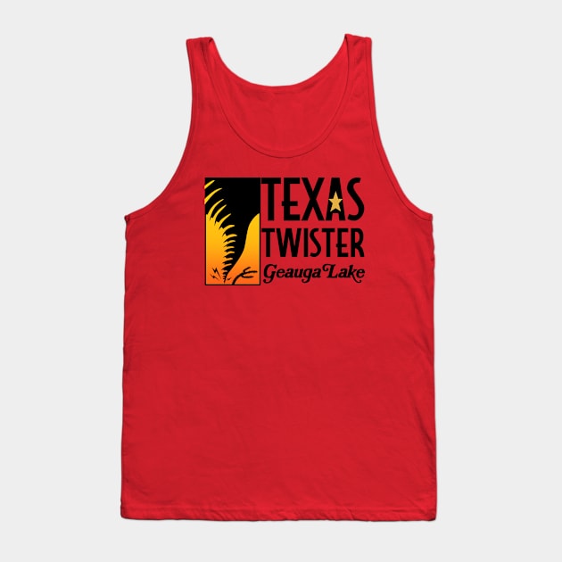 Geauga Lake Texas Twister Roller Coaster Tank Top by carcinojen